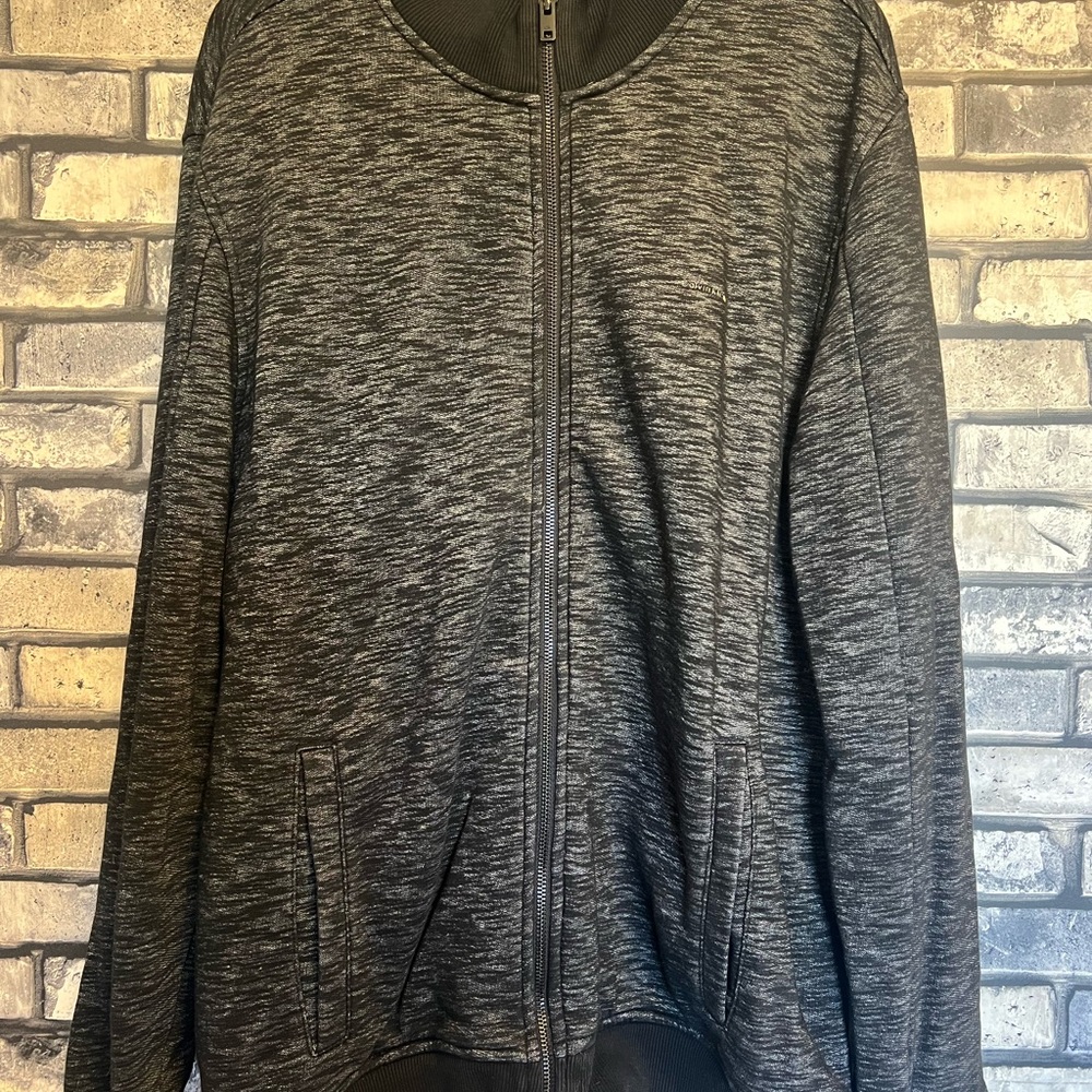 Calvin Klein Zip Up Jacket Black/Gray Size XL